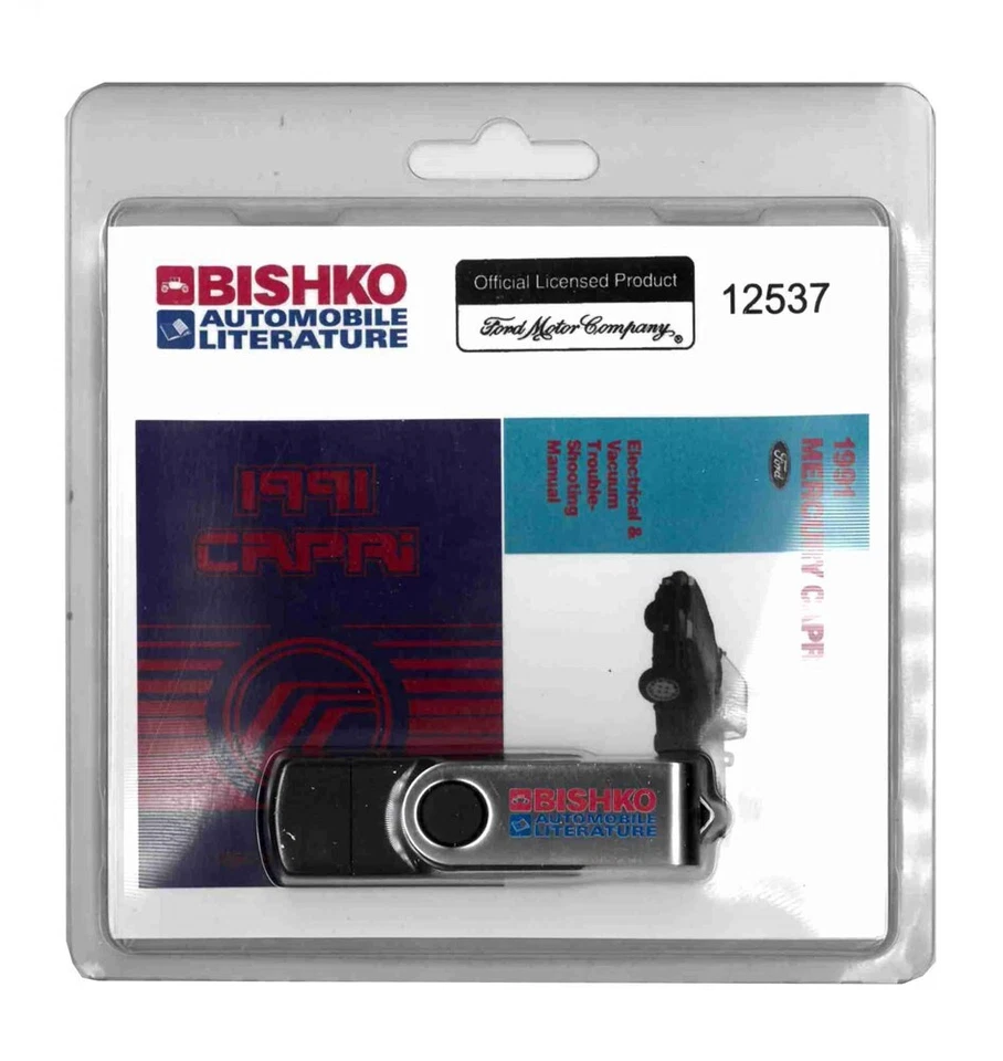 Mercury Capri 1991 manual de reparación de taller USB  Foto 2 de 3