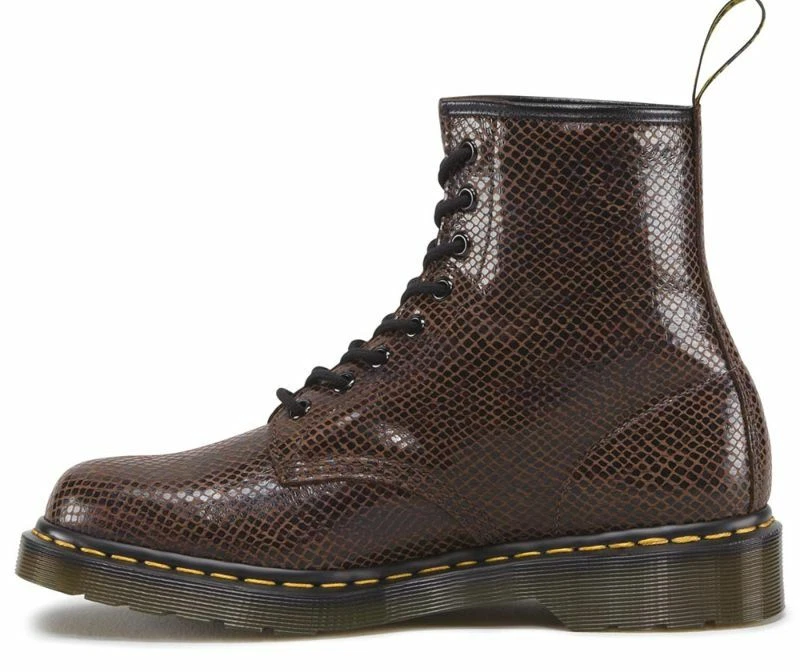 Dr. Martens 1460 Chaussures Bottines 8 Œillets 47 Marron Cuir Classique - Photo 4/4