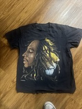 2010 Zion Rootswear Black Bob Marley Lion Graphic T Shirt Mens Size L