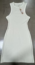 SKIMS COTTON RIB TANK DRESS Bone Size Medium 60