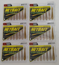 (6) NetBait Stumpy Crush 3.5" Finesse Drop Shot Fishing Lures Lot of 6 Packs