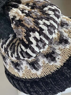 Free People Chalet Fairisle Pom Beanie/Black Combo FREE PEOPLE CHALET FAIRISLE POM POM BEANIE IN BLACK COMBO  main image 2