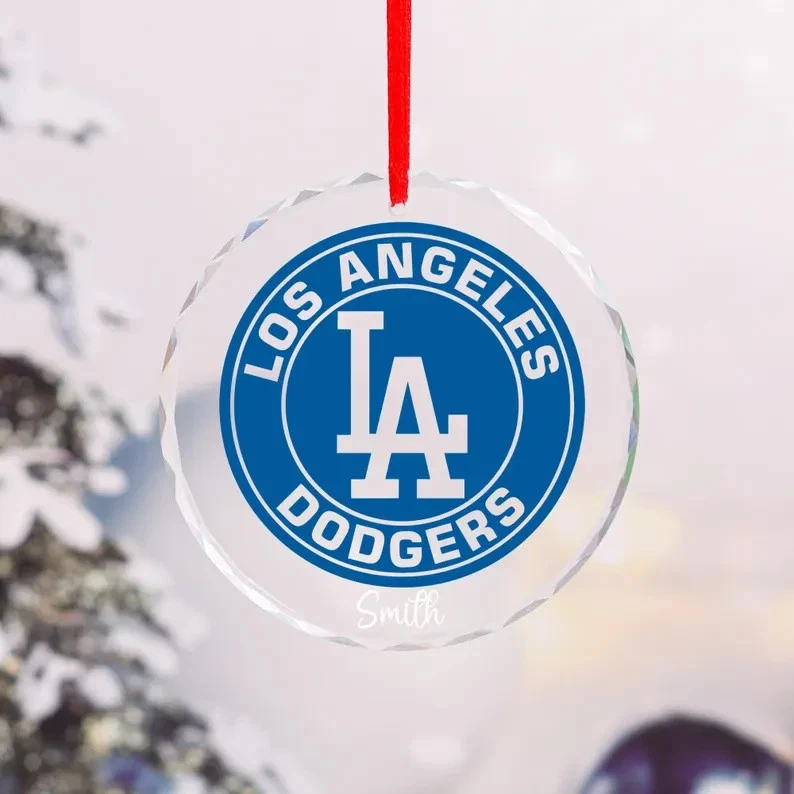 2025 Los Angeles Champions Ornaments ,Round Glass Pendant s1 - Image 3 of 3