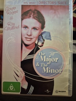 THE MAJOR & THE MINOR DVD GINGER ROGERS & RAY MILLAND 1942 BILLY WILDER FILM