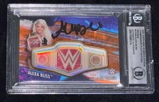 Alexa Bliss 2020 Topps WWE Championship Belt RPA /50 Signed Card BGS 10 Auto