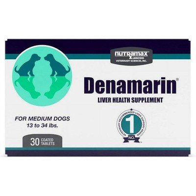 Nutramax Denamarin Liver Health Supplement for Medium Dogs 30 Blister Pack Table
