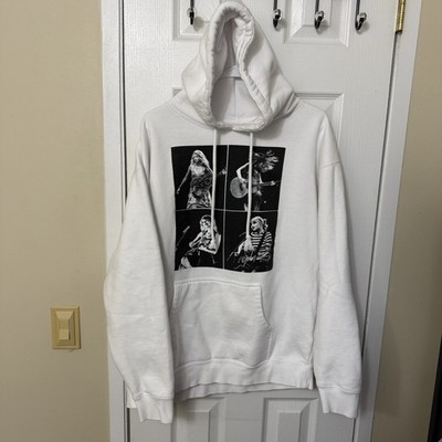 Taylor Swift The Eras Tour White Hoodie Sweatshirt Size Large