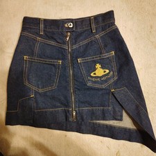 Vivienne Westwood / Denim Mini Skirt / New / Indigo Blue / Size 26