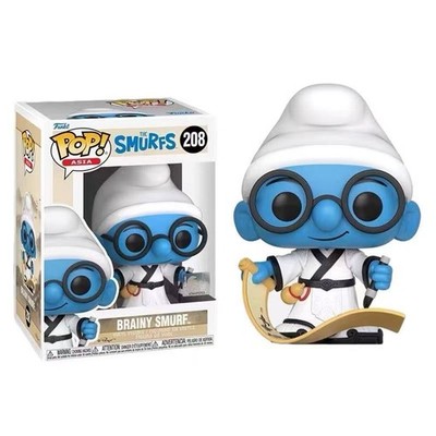 Funko Pop! Asia The Smurfs Brainy Smurf #208 Vinyl Figure