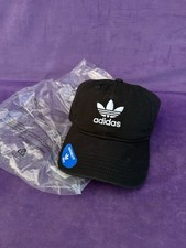 Adidas Originals Men s Relaxed Fit Strapback Hat Black/White