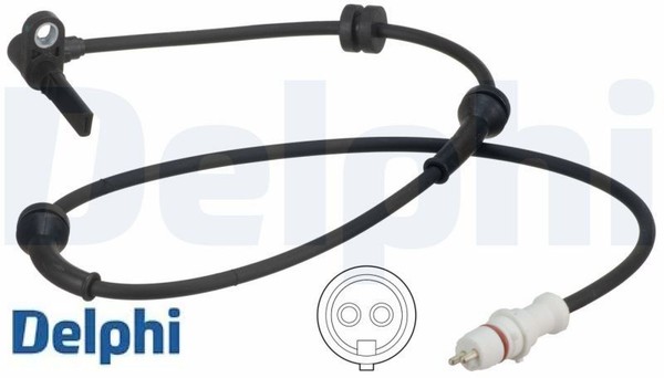 Delphi SS20608 Sensor FüR Raddrehzahl ABS Sensor Raddrehzahl FüR Fiat-image