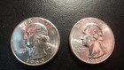 LOT OF (2) 1960 GEM BU SILVER WASHINGTON QUARTERS