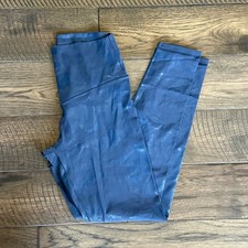 OFFLINE by Aerie Real Me 7/8 High Rise Leggings Navy Blue Metallic Camo Medium