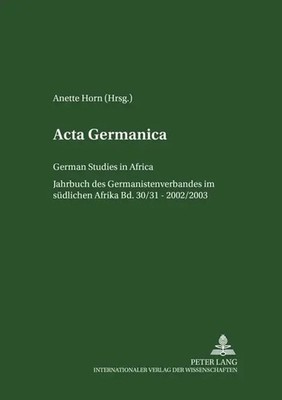 Anette Horn | Acta Germanica | Taschenbuch | Deutsch | Peter Lang