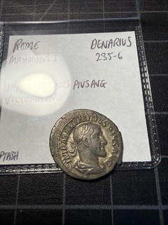 Rome Silver Denarius 235 6 AD Maximinus I Victoria