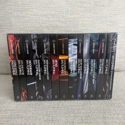 NEW SEALED James Bond 007 by Ian Fleming Box Complete Set 14 Penguin Paperback