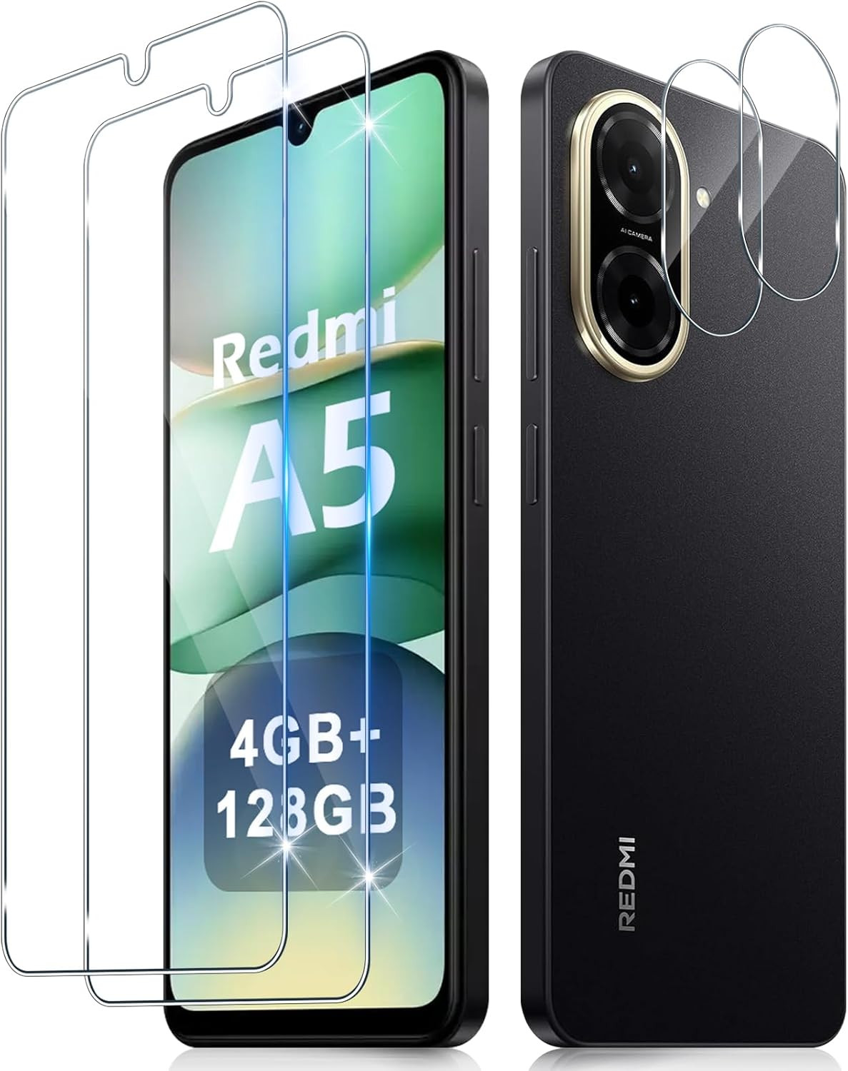 Pellicola Vetro Temperato per Xiaomi Redmi A5 /Xiaomi Poco C71, 2 Pezzi Pellicol