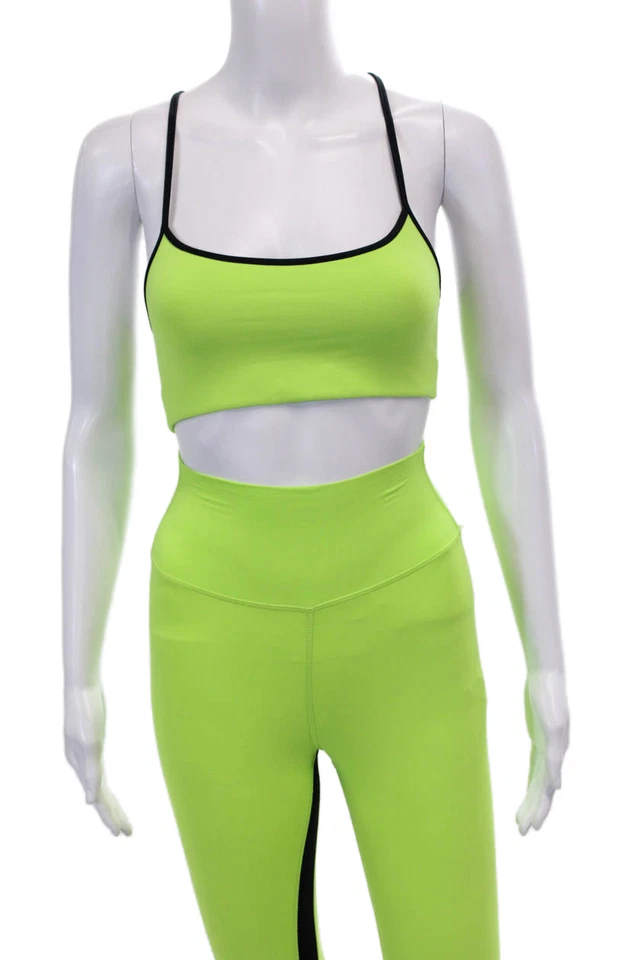 Splits 59 Mujer Tiro Alto Pull On Pantalones Leggings Sujetador Deportivo Verde Talla XS S Foto 2 de 4