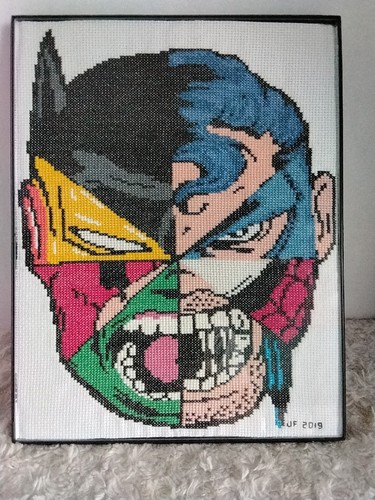 Marvel / DC Cross Stitch. 8 Super Hero Face | eBay