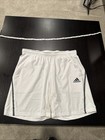 ADIDAS Barricade OnCourt Tennis Shorts Men’s L White Black