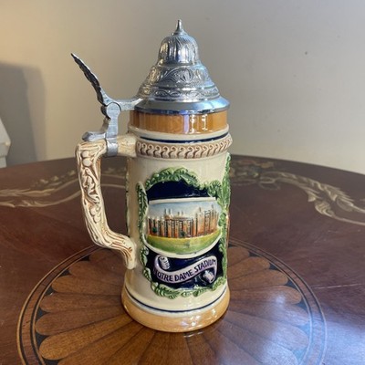 Vintage University Of Notre Dame Beer Stein w/ lid Germany 1957 by Eric Mihan