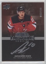 2021-22 SPx UD Black Lustrous Rookie Signatures 44/199 Alexander Holtz Auto 0xm8