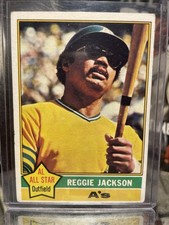 Topps 1976 Reggie Jackson #500 Oakland Athletics All-Star Baseball Card