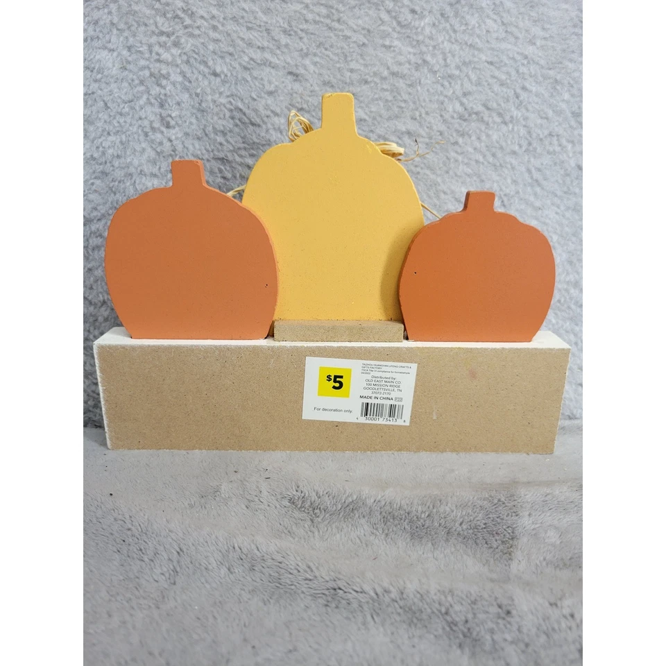 Otoño Otoño Calabaza Especias Todo Bonito Letrero Madera Estante Decoración Mesa 9" Foto 2 de 3
