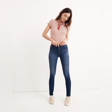 Madewell 10" High-Rise Skinny Jeans in Danny Wash: TENCEL Denim Edition