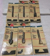 6pc VERMONT AMERICAN 1/4" SHANK CARBIDE ROUTER BIT SET USA