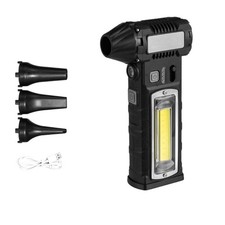 Convenient To Transport Rechargeable Fan Offering Strong Breeze And LED Lighting