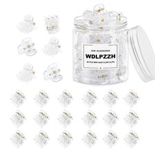48pcs Mini Hair Clips, Small Hair Clips for Women Girls, Tiny Claw Clips for Fin