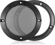 Facmogu 2PCS 5in Universal Speaker Grills, Black Round Speaker Grill Mesh Dec