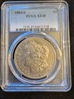1884-S $1 Morgan Silver Dollar, Graded, XF45