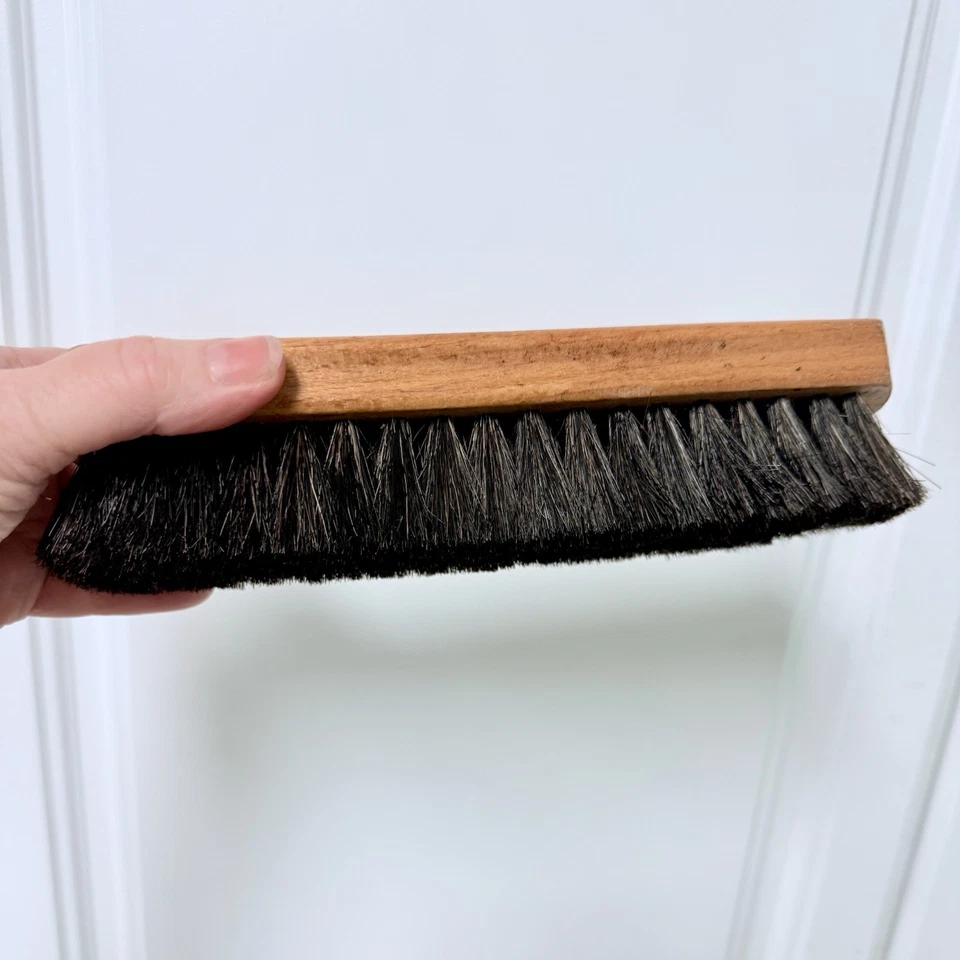 ESCOVA VINTAGE IMPÉRIO BRILHO SAPATO Shoeshine Madeira CERDA DIVIDIDA EUA BUFF - Imagem 2 de 4