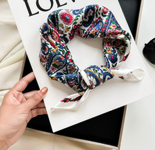 100 Silk Mulberry Scarf Bandana cashew Print Shawl Neckerchief 53X53cm wrap new