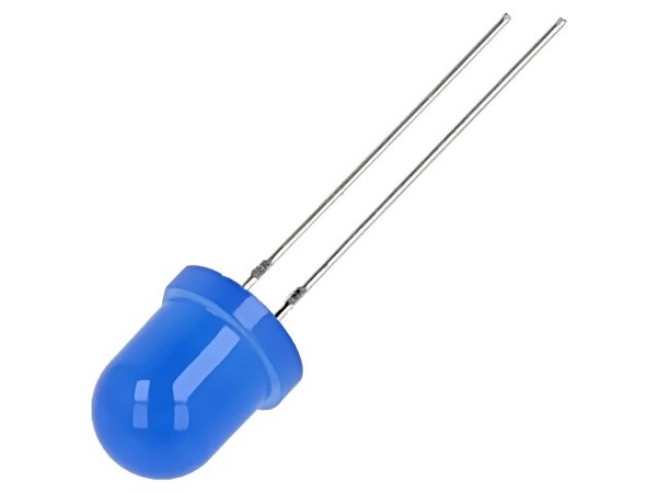 2X OSB5SA8134A-12V Led Blau 8Mm 750-1120Mcd 30° Front: GewöLbt 12VDC Anz. Ausg:-image