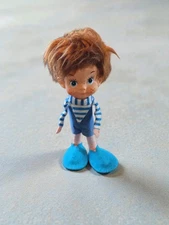 Vintage Kitsch  Freckle faced Boy Doll 8” 