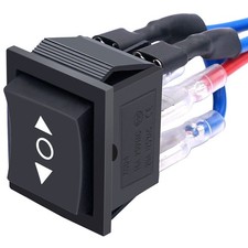 12V Polarity Reverse Switch Momentary 6 Pin ON -Off- ON RV Jack Switch Moto...