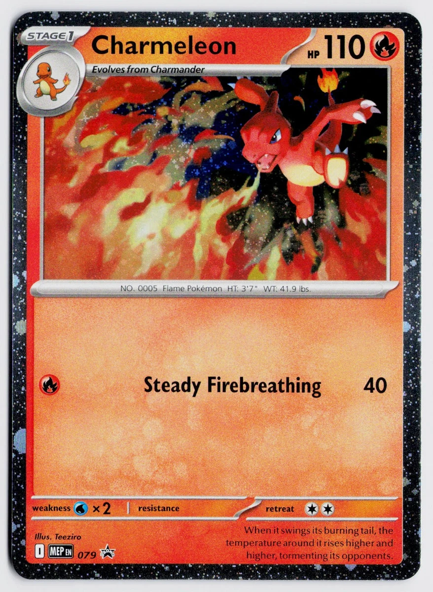 Charmeleon Pokémon TCG Evolutions Individual Collectible Card Game
