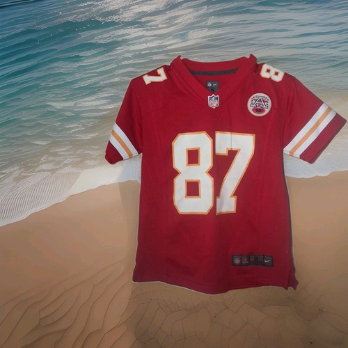 Nike On-Field Travis Kelce Kansas City Chiefs Youth S Small Red Jersey 87 NFL