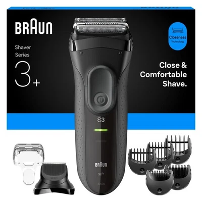 BRAUN Series 3+ 3000BT Elektrorasierer Barttrimmer Aufsatz Herren Rasierer