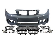 F�r BMW 1er E81 E82 E87 E88 Front Sto�stange Spoiler + Gitter K�hlergrill ABE