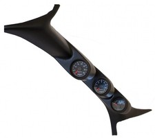 Autometer For 99-07 Ford Powerstrokesd Black Triple Pillar Gauge Kit