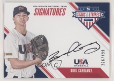 2020 Panini USA Baseball Stars & Stripes 226/499 Burl Carraway #CNTBC Auto 0g4