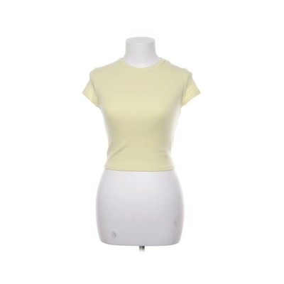 Bershka, Crop Top, Größe: S, Gelb, Baumwolle/Elasthan, Einfarbig #jSD