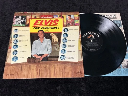 ELVIS PRESLEY LPM-3450 FOR EVERYONE WHITE TOP MONAURAL 1ST PRESS NM/MINT BEAUTY