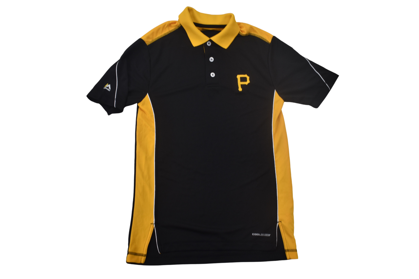 Majestic MLB Mens Pittsburgh Pirates Baseball Cool Base Polo Shirt New S