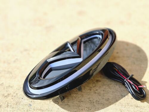 FOR 2014-2017 INFINITI Q50 COLOR CHANGING RGB LED GRILL EMBLEM Gloss Black. - Picture 14 of 17