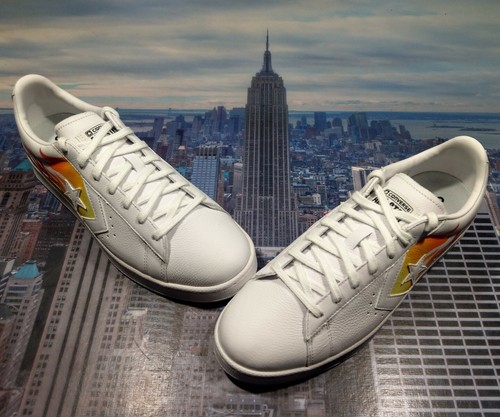 Converse Pro Leather Ox Low Top Flames White Mandarin Mens Size 10.5  167935c New | eBay